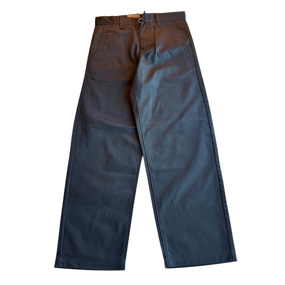 NWT VOLCOM Pant True to This Frickin Skate Chino Black High Rise 4 Pocket 28"